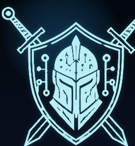 BlackKnightController dark shield and crossed swords mark